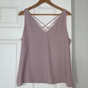 Express V-Neck Sleeveless Top